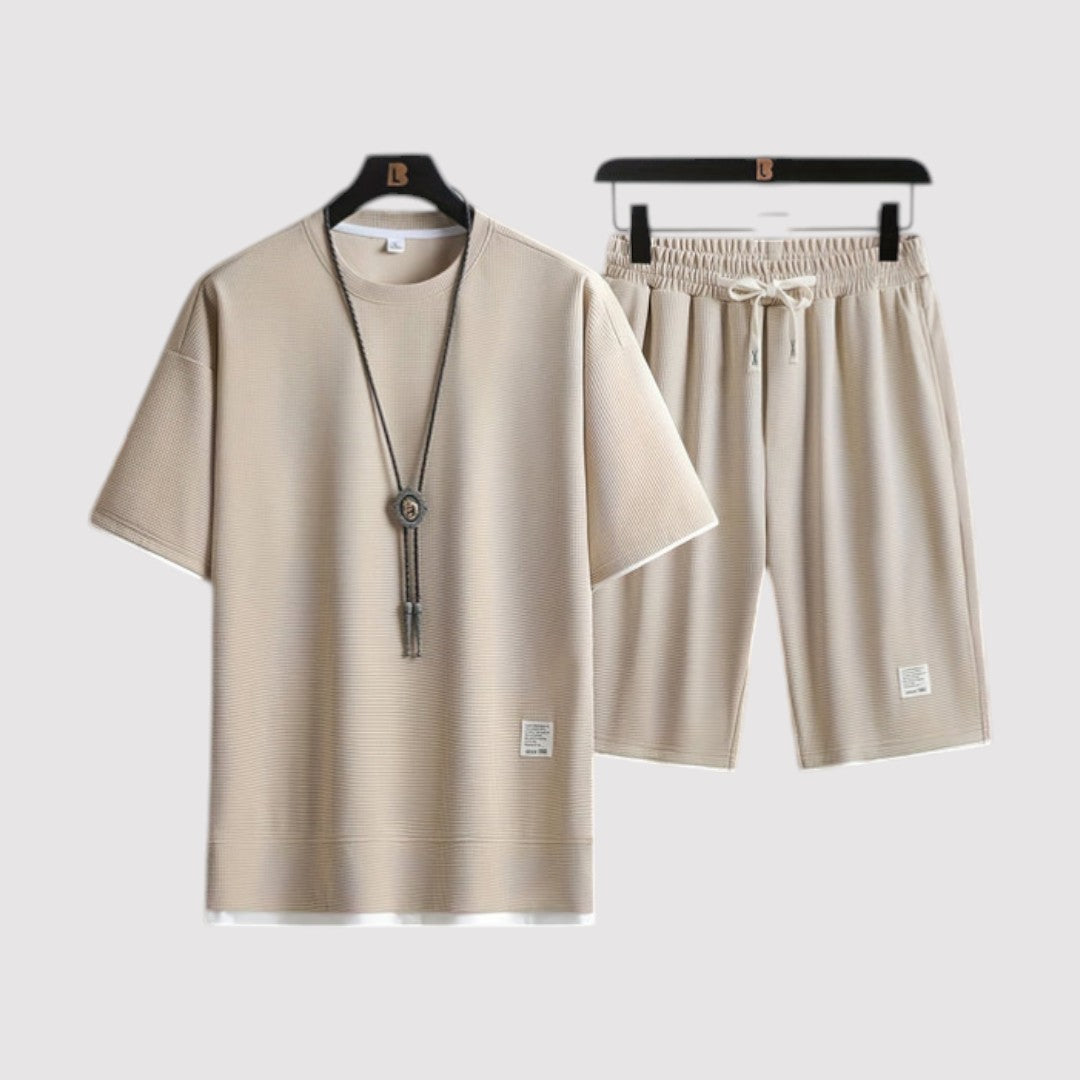 Michael Sydney men's t-shirt and shorts set, front view