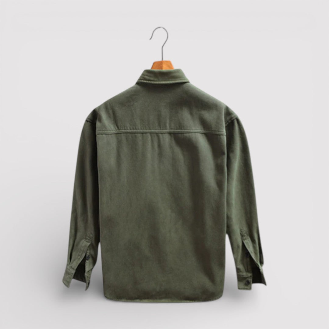 Michael Sydney men's cargo jacket, front view