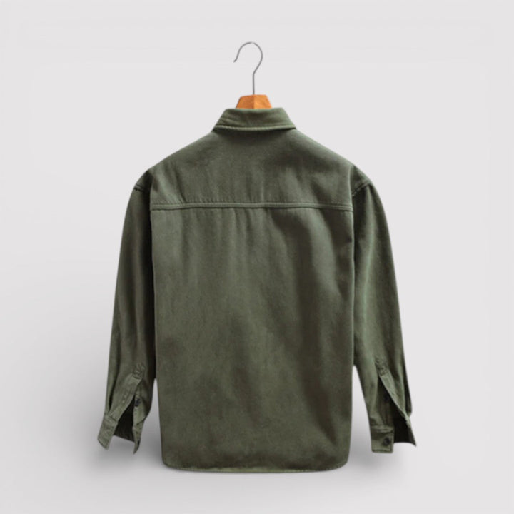 Michael Sydney men's cargo jacket, front view