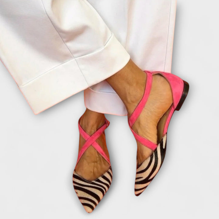 Cheryl™ | Cross-Strap Pointed Flats