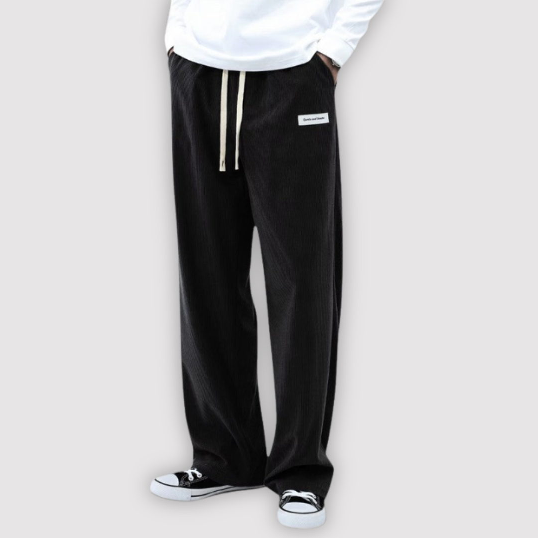Michael Sydney men's wide-leg pants, front view