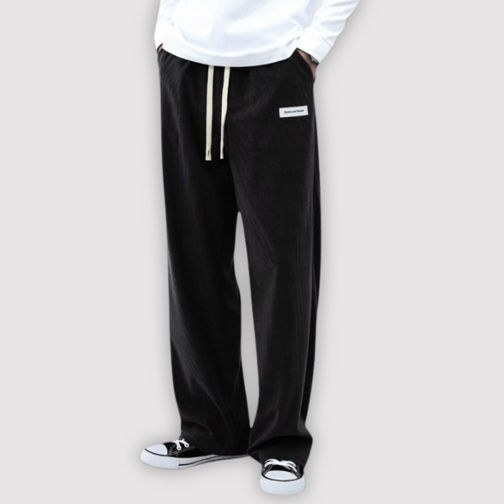 Michael Sydney men's wide-leg pants, front view