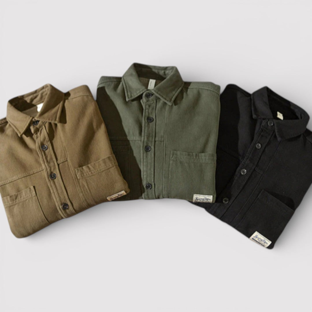 Michael Sydney men's cargo jacket, front view