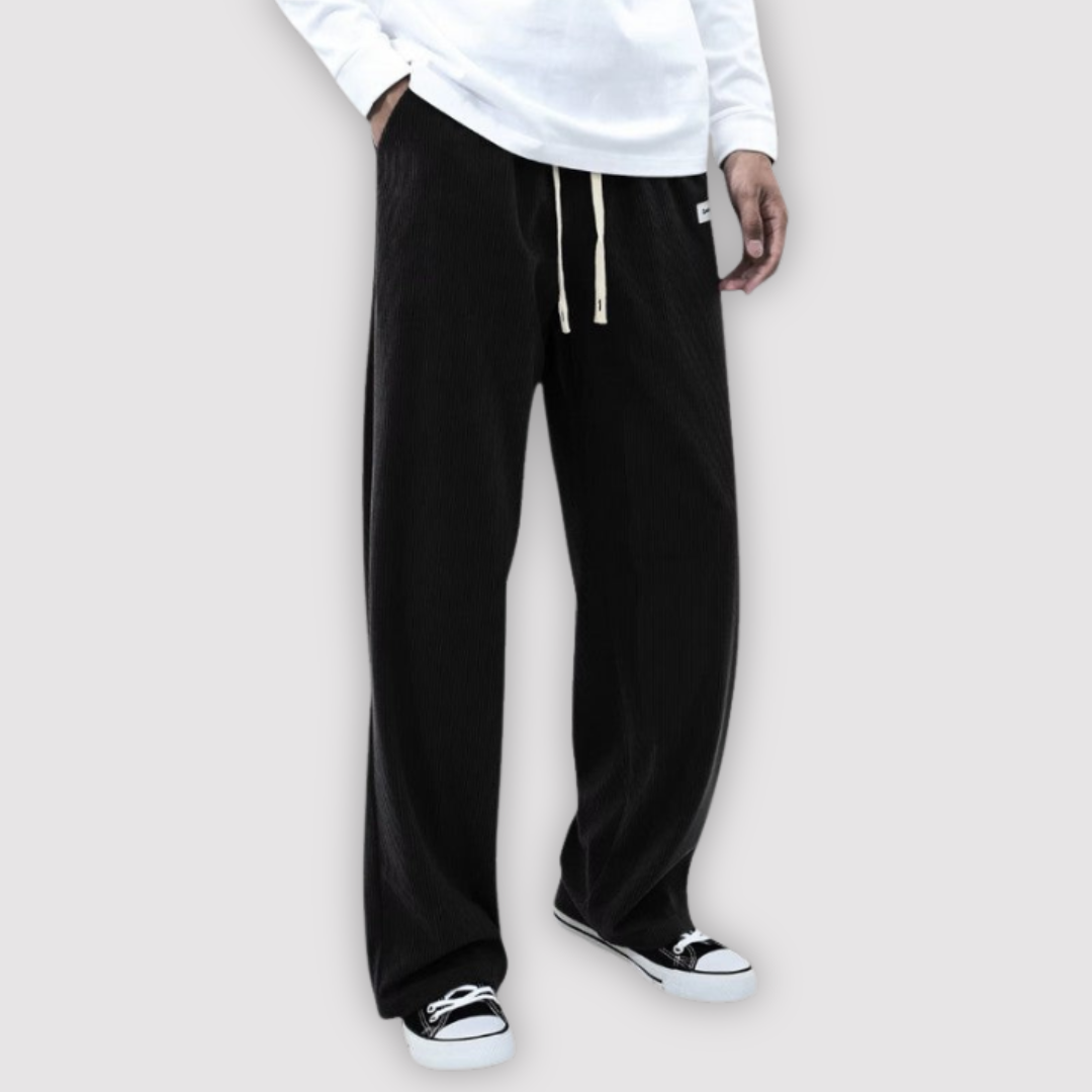 Michael Sydney men's wide-leg pants, front view