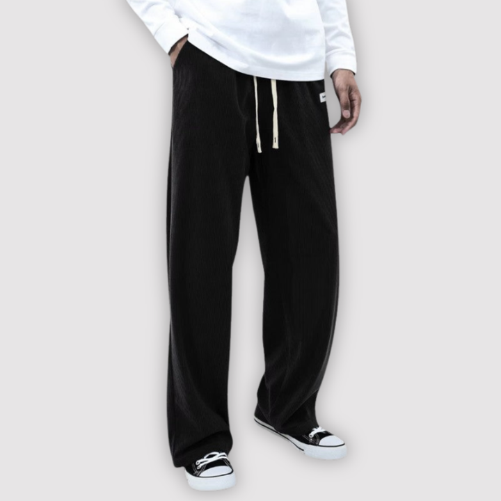Michael Sydney men's wide-leg pants, front view