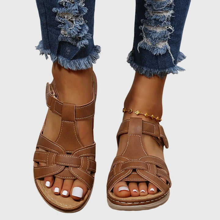 Emily™ | Woven-Effect Strap Sandals