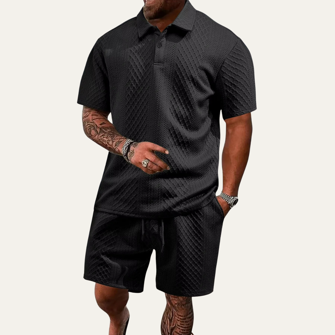 Michael Sydney men's summer set, front view