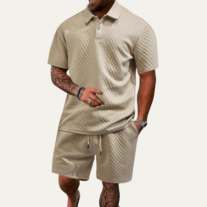 Michael Sydney men's summer set, front view