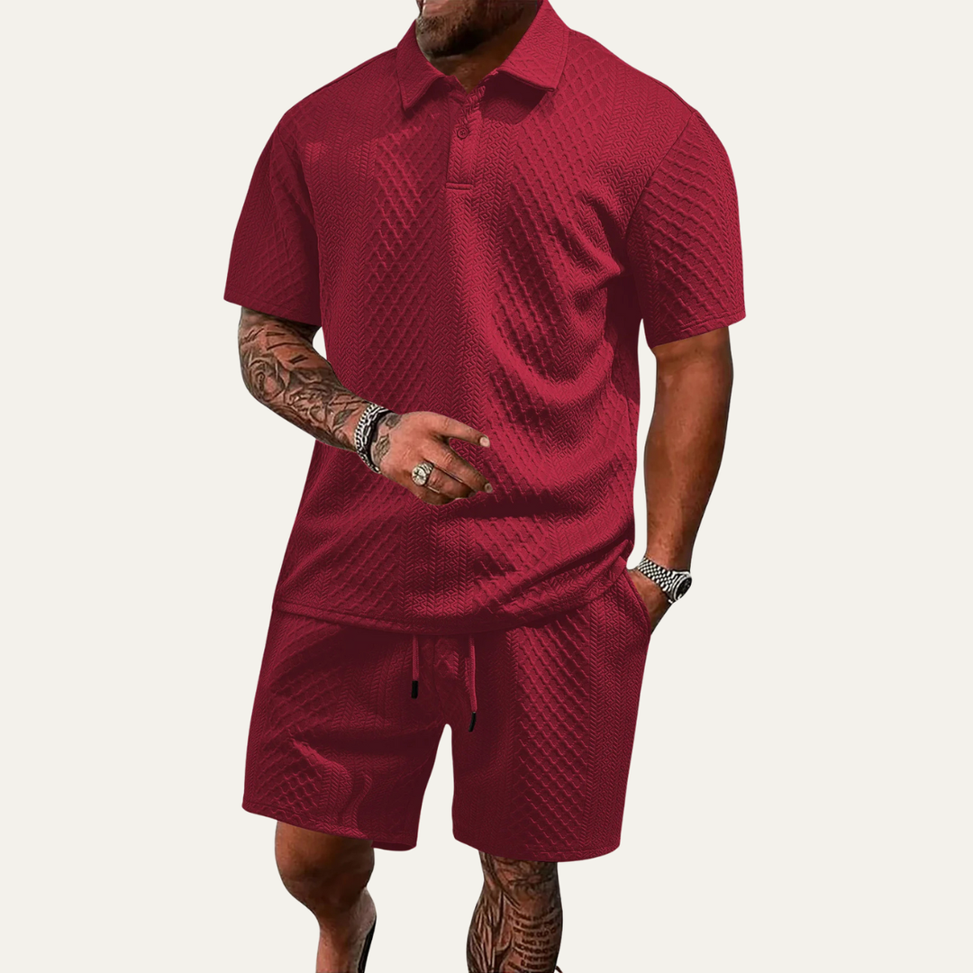 Michael Sydney men's summer set, front view