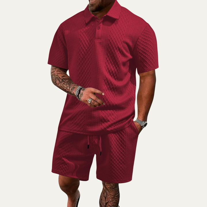 Michael Sydney men's summer set, front view
