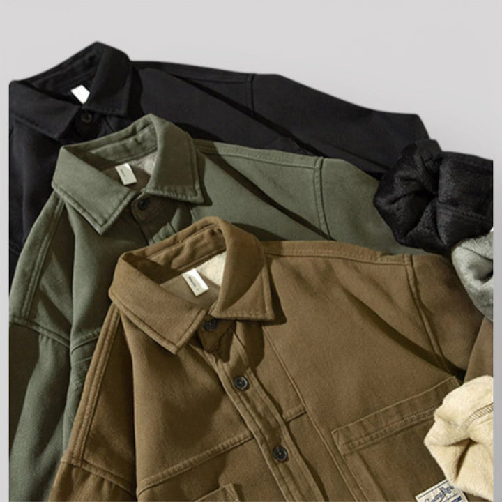 Michael Sydney men's cargo jacket, front view