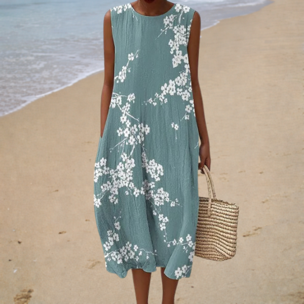 Kirsten™ | Sleeveless Flowing Summer Dress