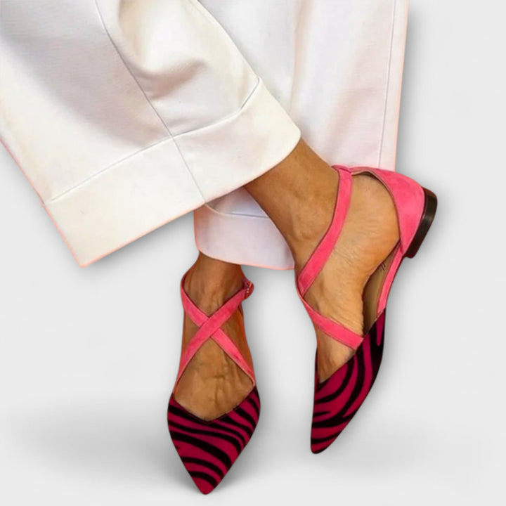 Cheryl™ | Cross-Strap Pointed Flats