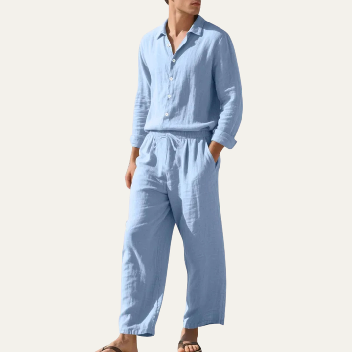 Michael Sydney men's summer set, front view