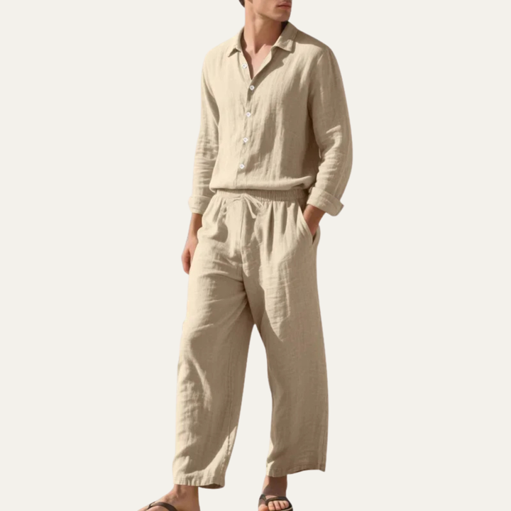 Michael Sydney men's summer set, front view