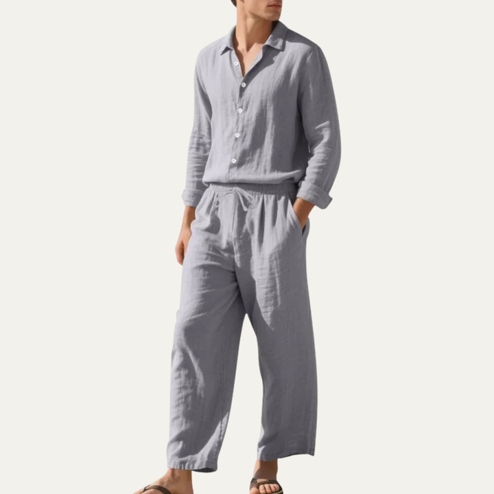 Michael Sydney men's summer set, front view