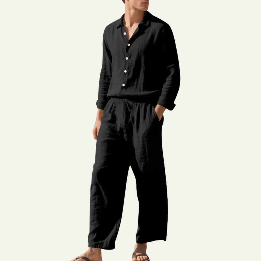 Michael Sydney men's summer set, front view