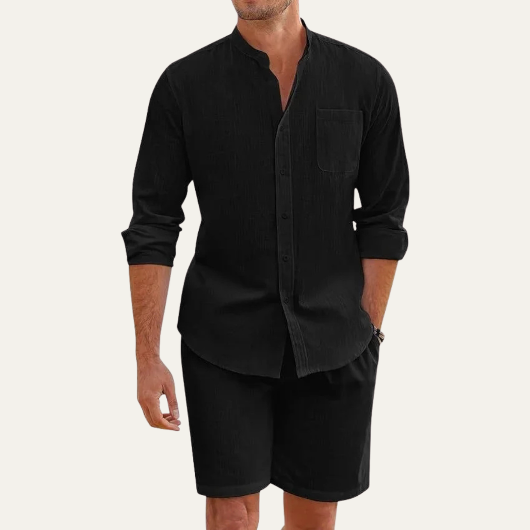 Michael Sydney men's summer set, front view