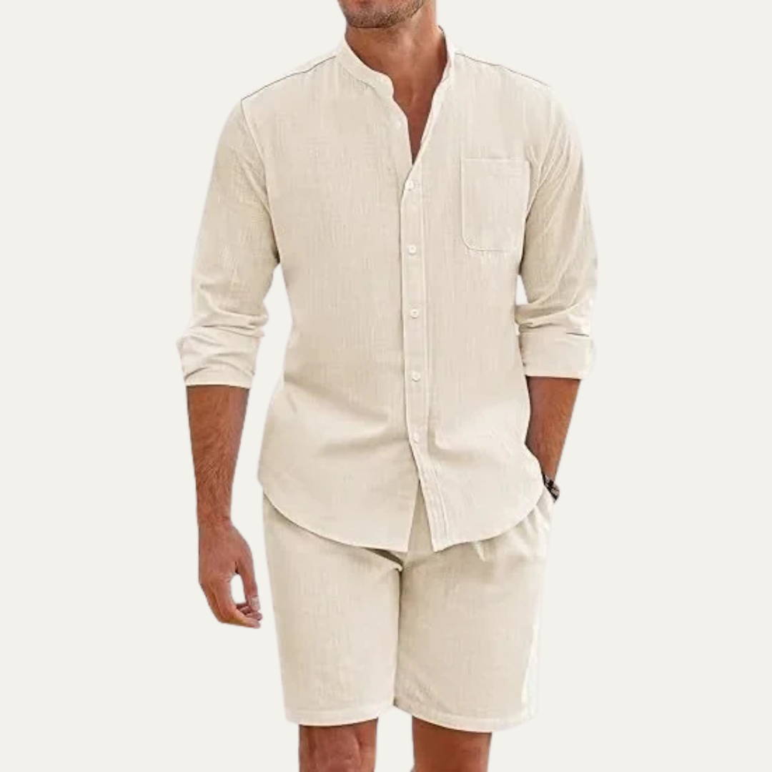 Michael Sydney men's summer set, front view