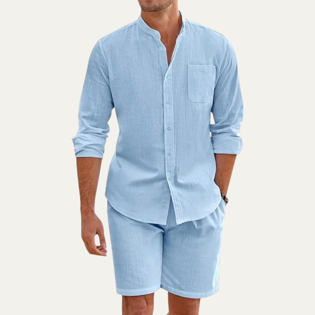 Michael Sydney men's summer set, front view