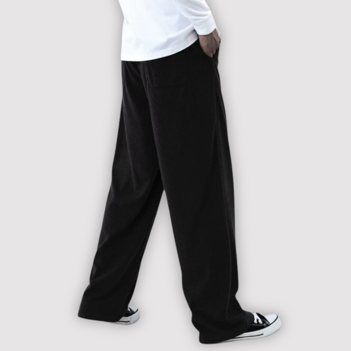 Michael Sydney men's wide-leg pants, front view