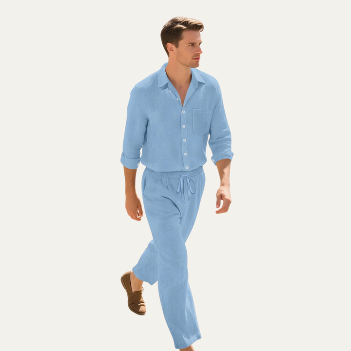Michael Sydney men's summer set, front view