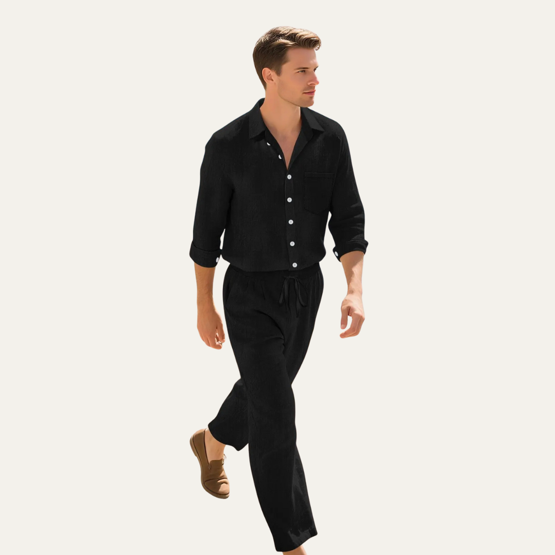 Michael Sydney men's summer set, front view