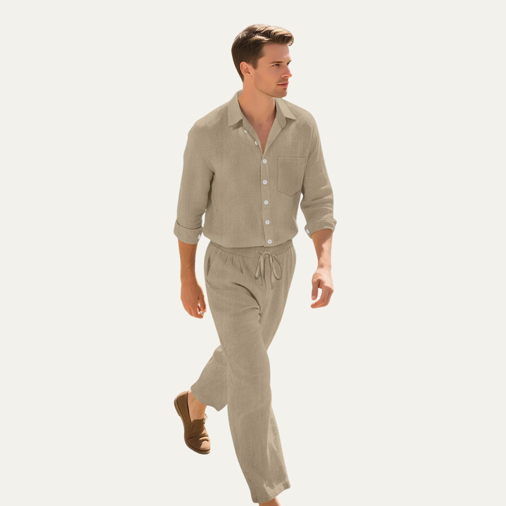 Michael Sydney men's summer set, front view