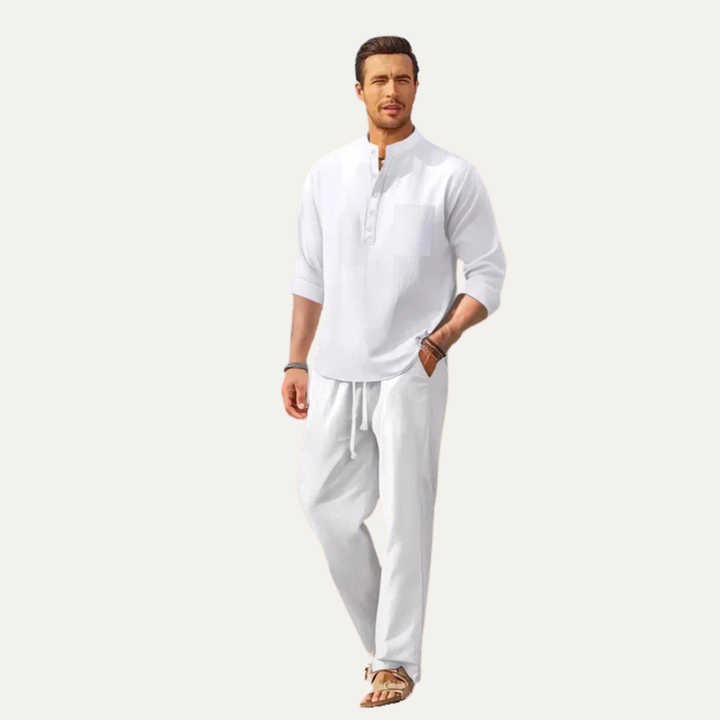 Michael Sydney men's summer set, front view