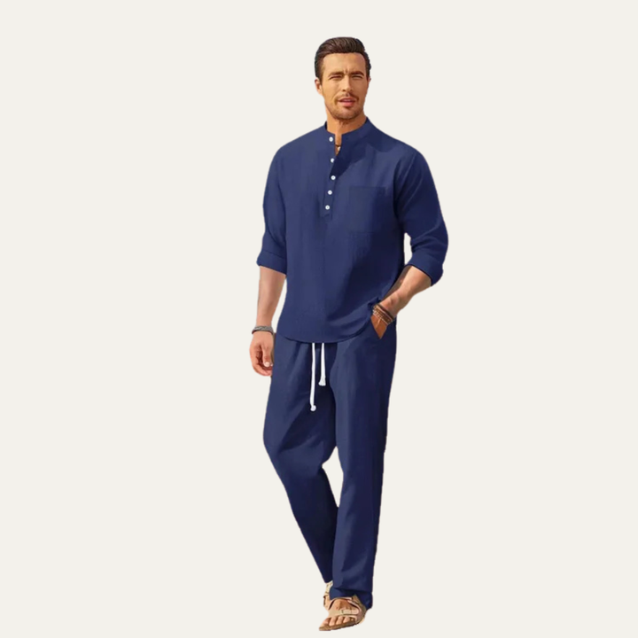 Michael Sydney men's summer set, front view