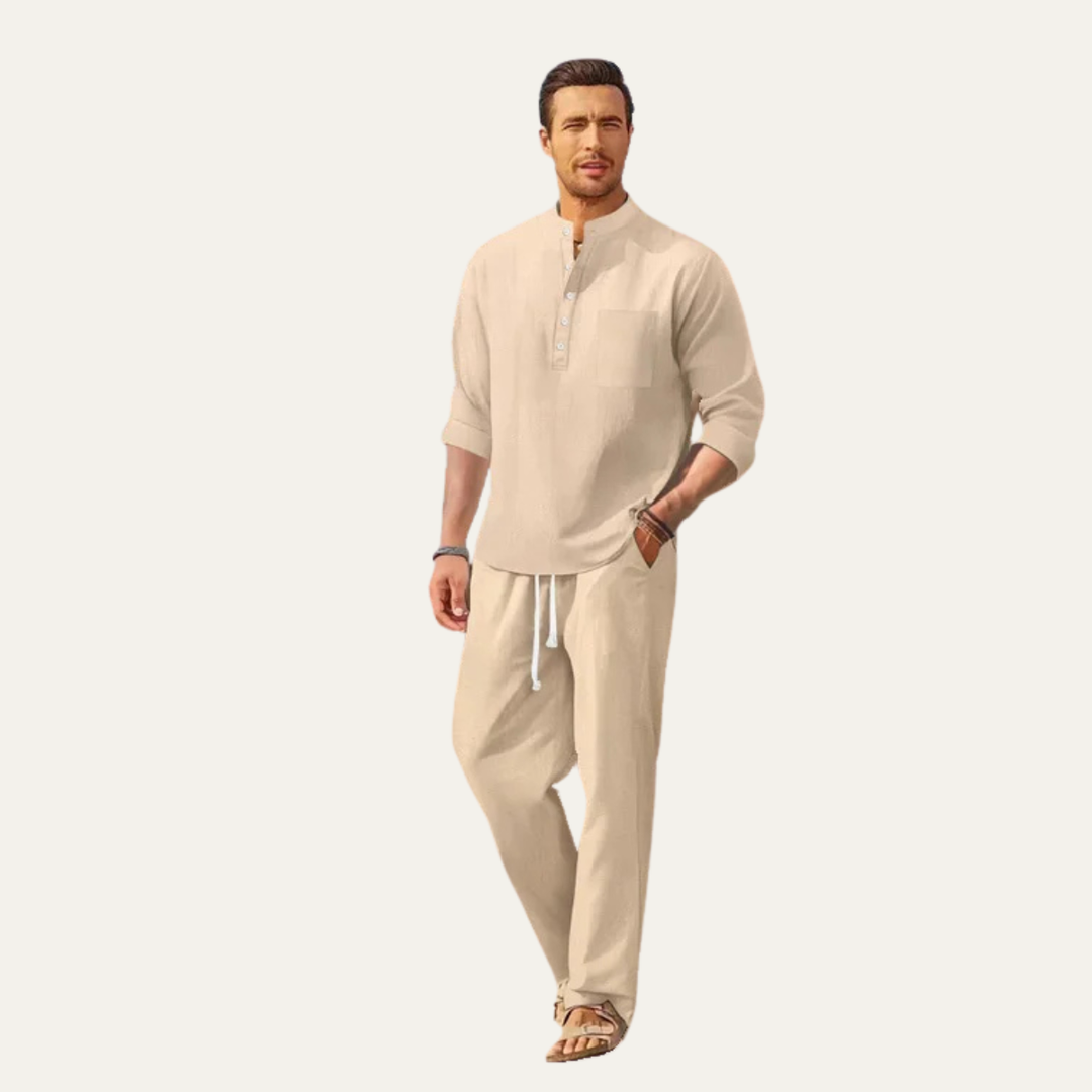 Michael Sydney men's summer set, front view