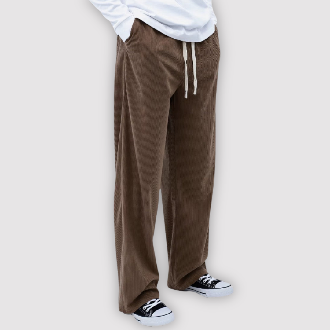 Michael Sydney men's wide-leg pants, front view