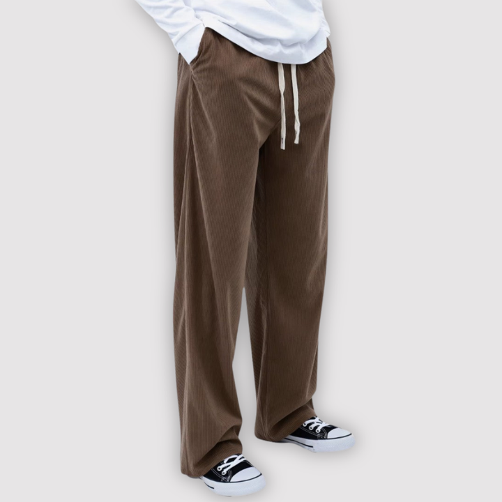 Michael Sydney men's wide-leg pants, front view