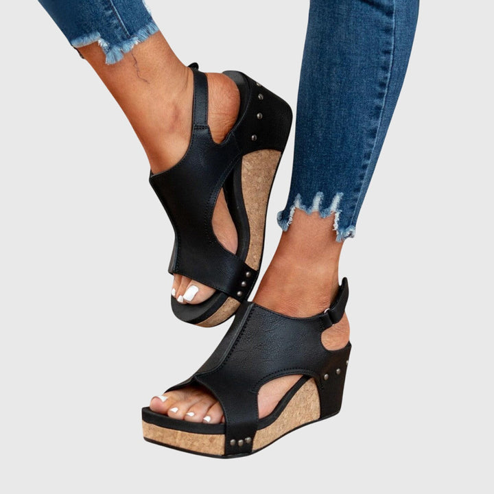 Jasmine™ | Cork Wedge Sandals