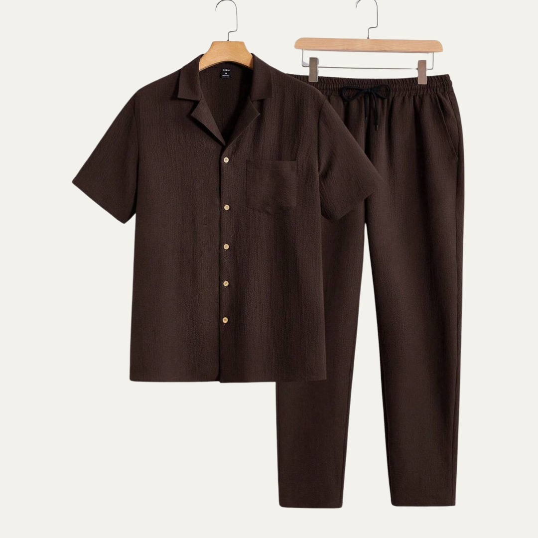 Michael Sydney men's summer set, front view