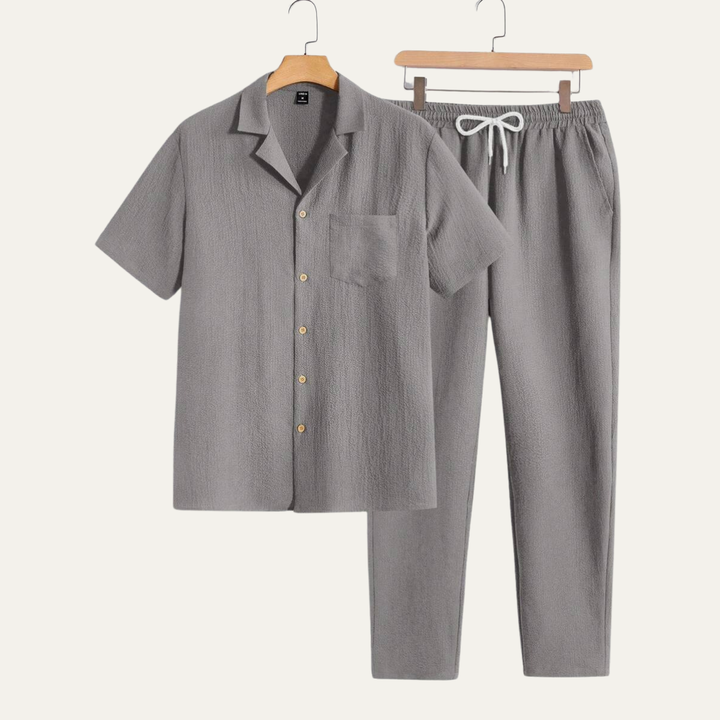 Michael Sydney men's summer set, front view