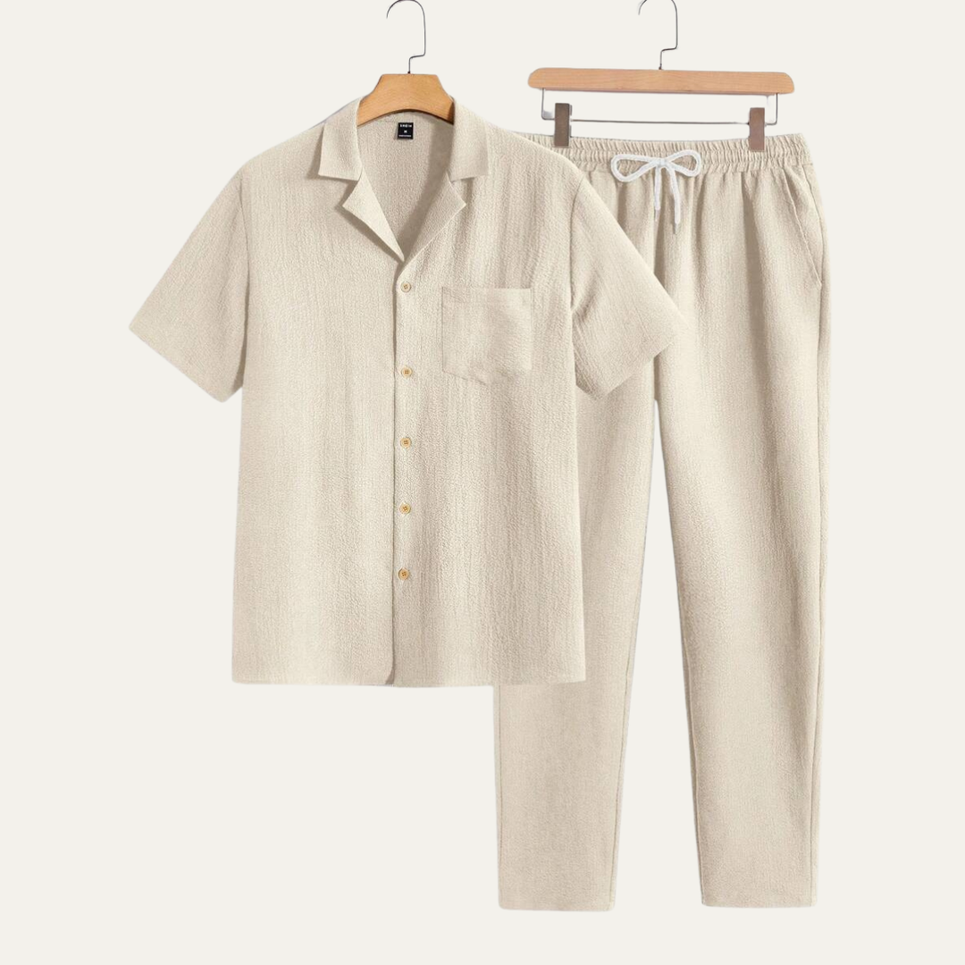 Michael Sydney men's summer set, front view