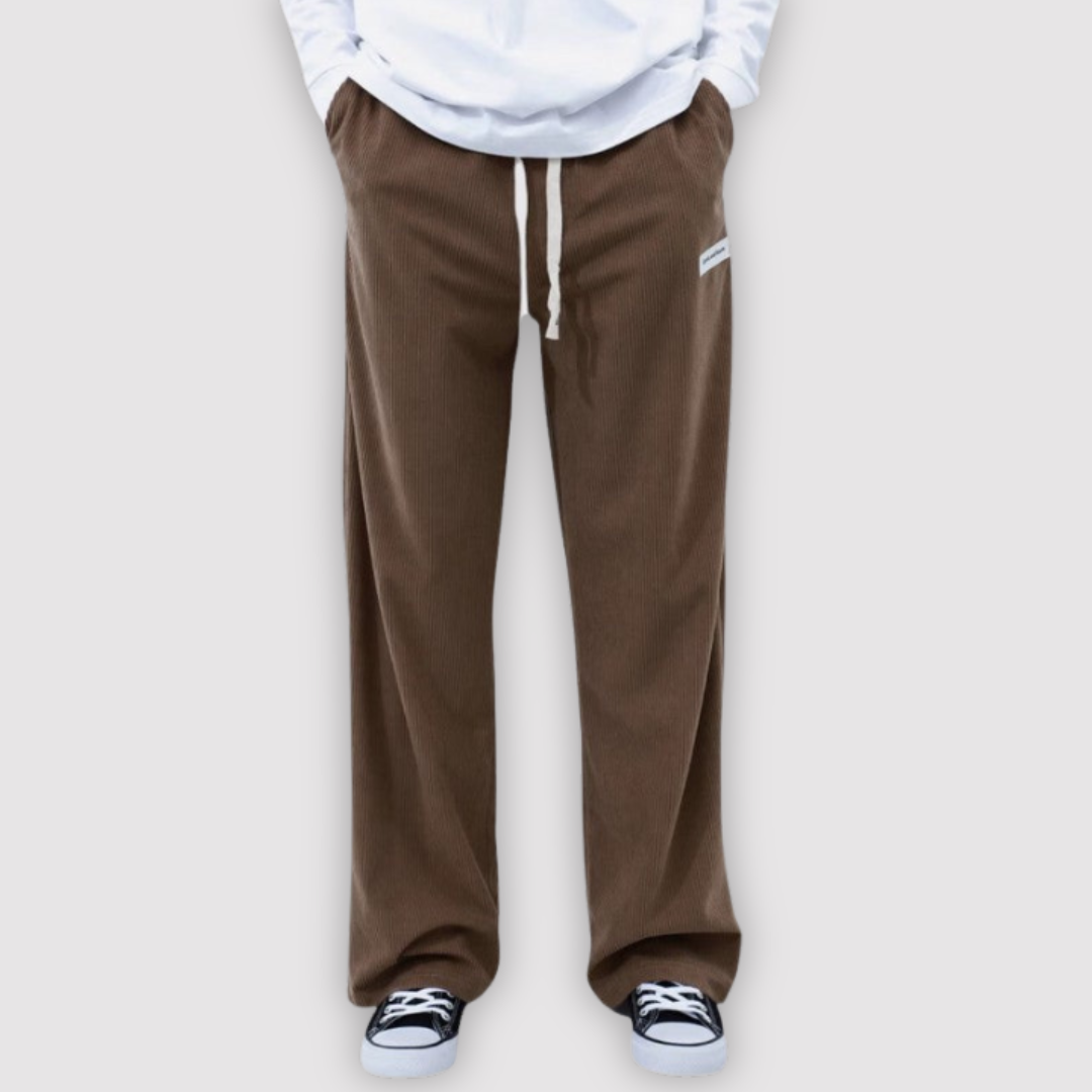 Michael Sydney men's wide-leg pants, front view