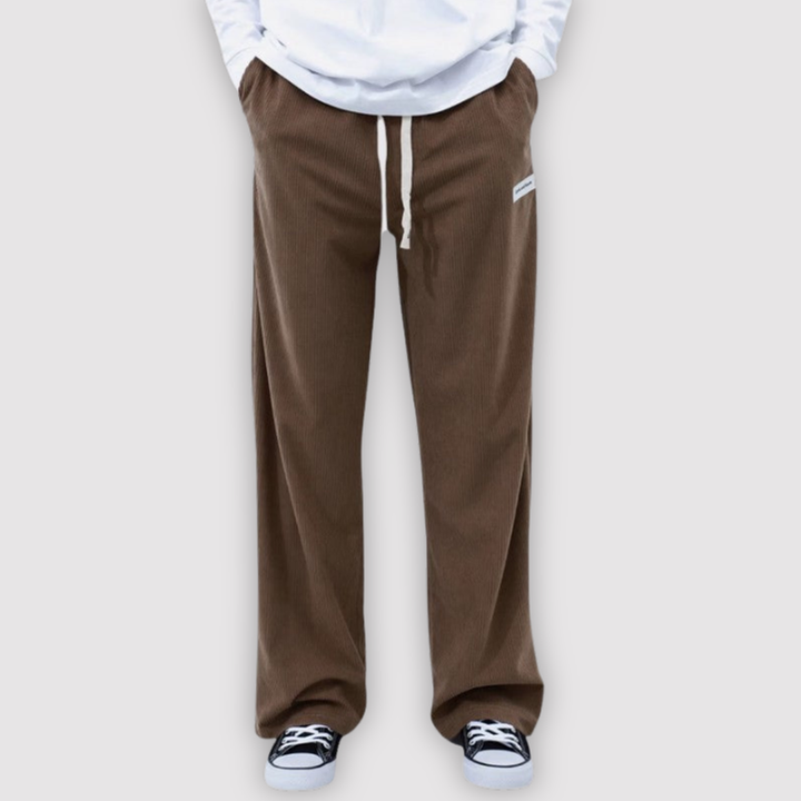 Michael Sydney men's wide-leg pants, front view