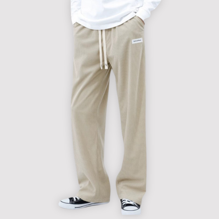 Michael Sydney men's wide-leg pants, front view