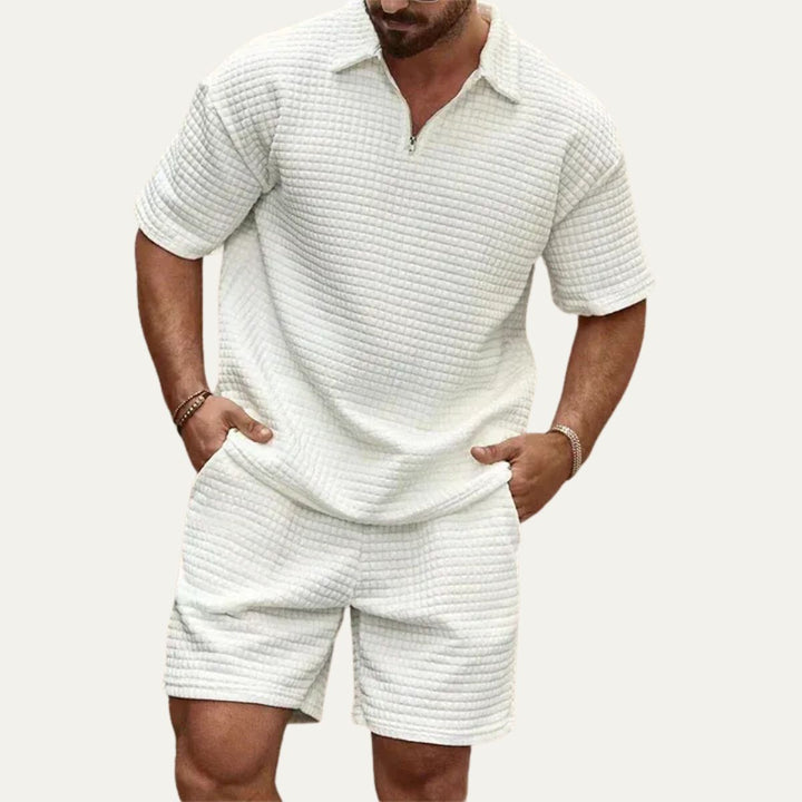 Michael Sydney men's summer set, front view