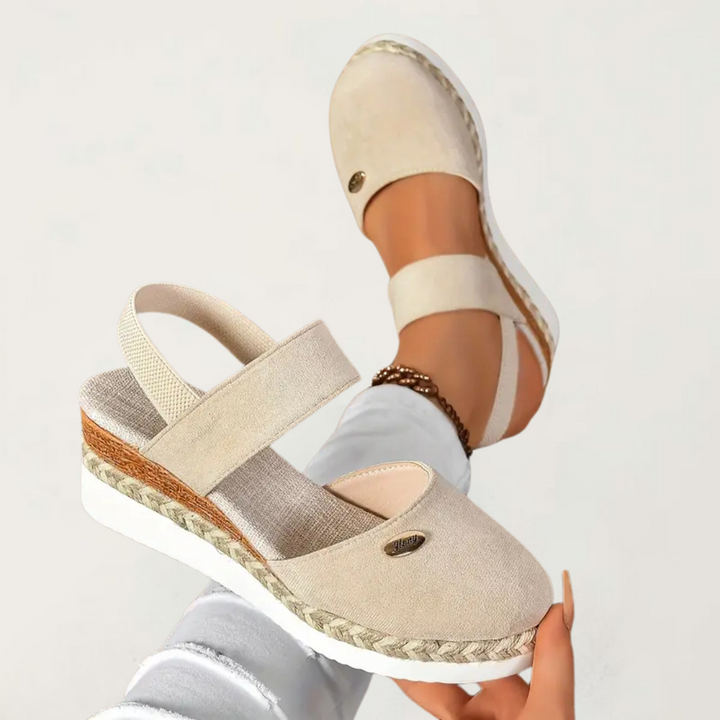 Rosalie™ | Closed Toe Wedge Espadrilles