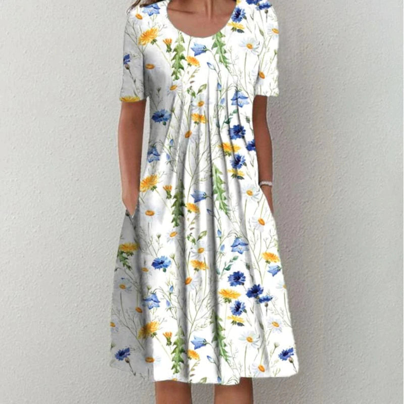 Kirra™ | Floral Midi Dress with Pockets