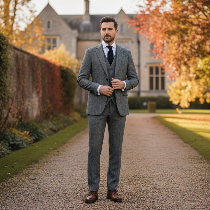 Michael Sydney men's summer set, front view