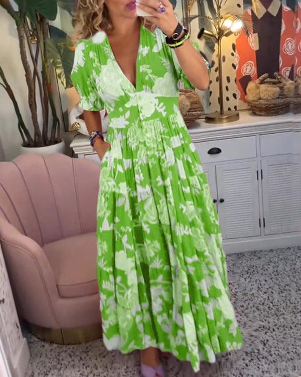 Dawn™ | Bold Floral Maxi Dress