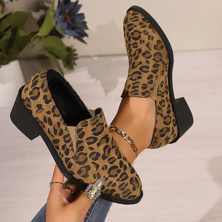 Meredith™ | Leopard-Print Loafers