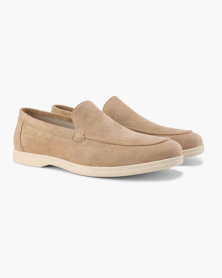 Michael Sydney men's camel loafer, side view