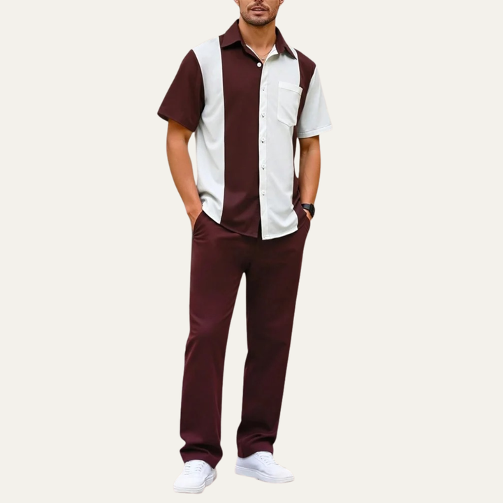Michael Sydney men's summer set, front view