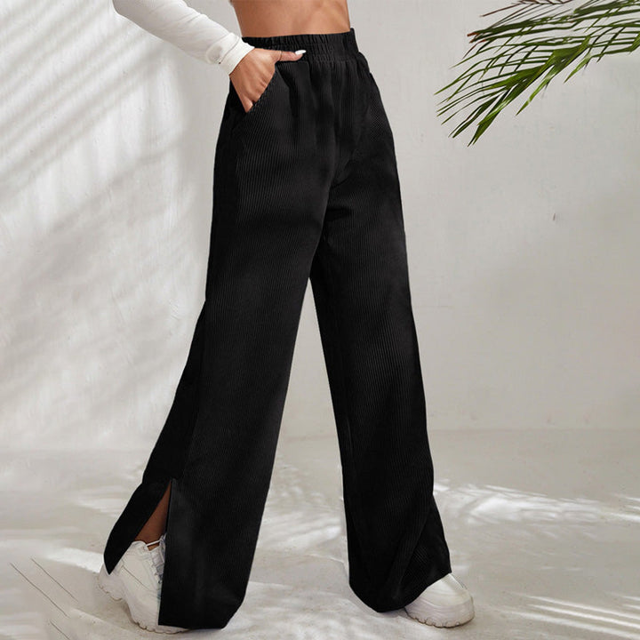 Yvette™ | Wide-Leg Ribbed Joggers