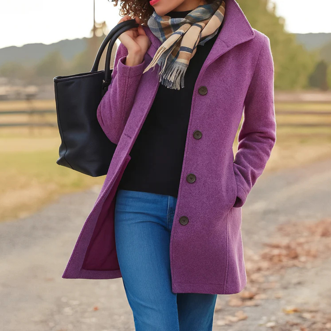Glenda™ | Classic Buttoned Coat